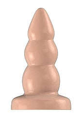 Bottom Line Rubber Butt Plug Flesh Model 6 - - Butt Plugs
